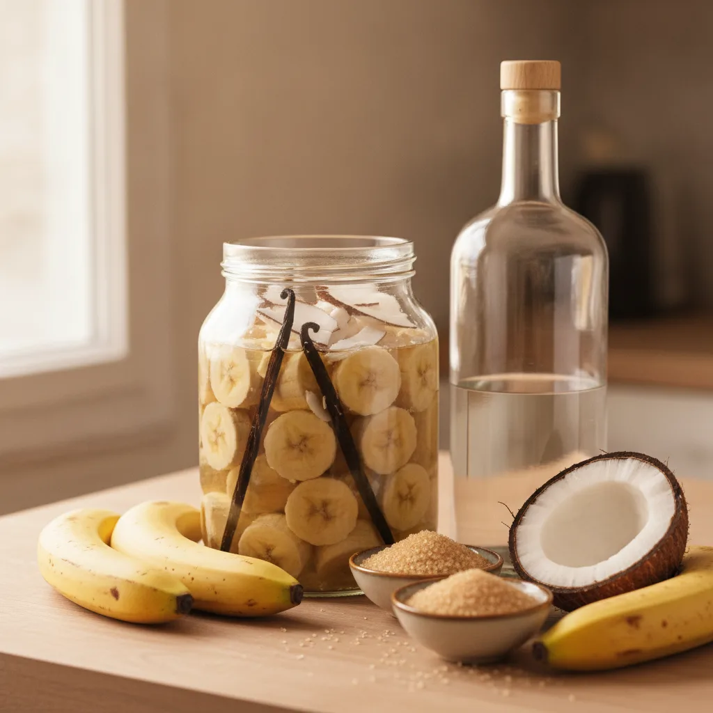 Rhum arrangé banane coco, la recette maison réussie - rhum arrange banane coco