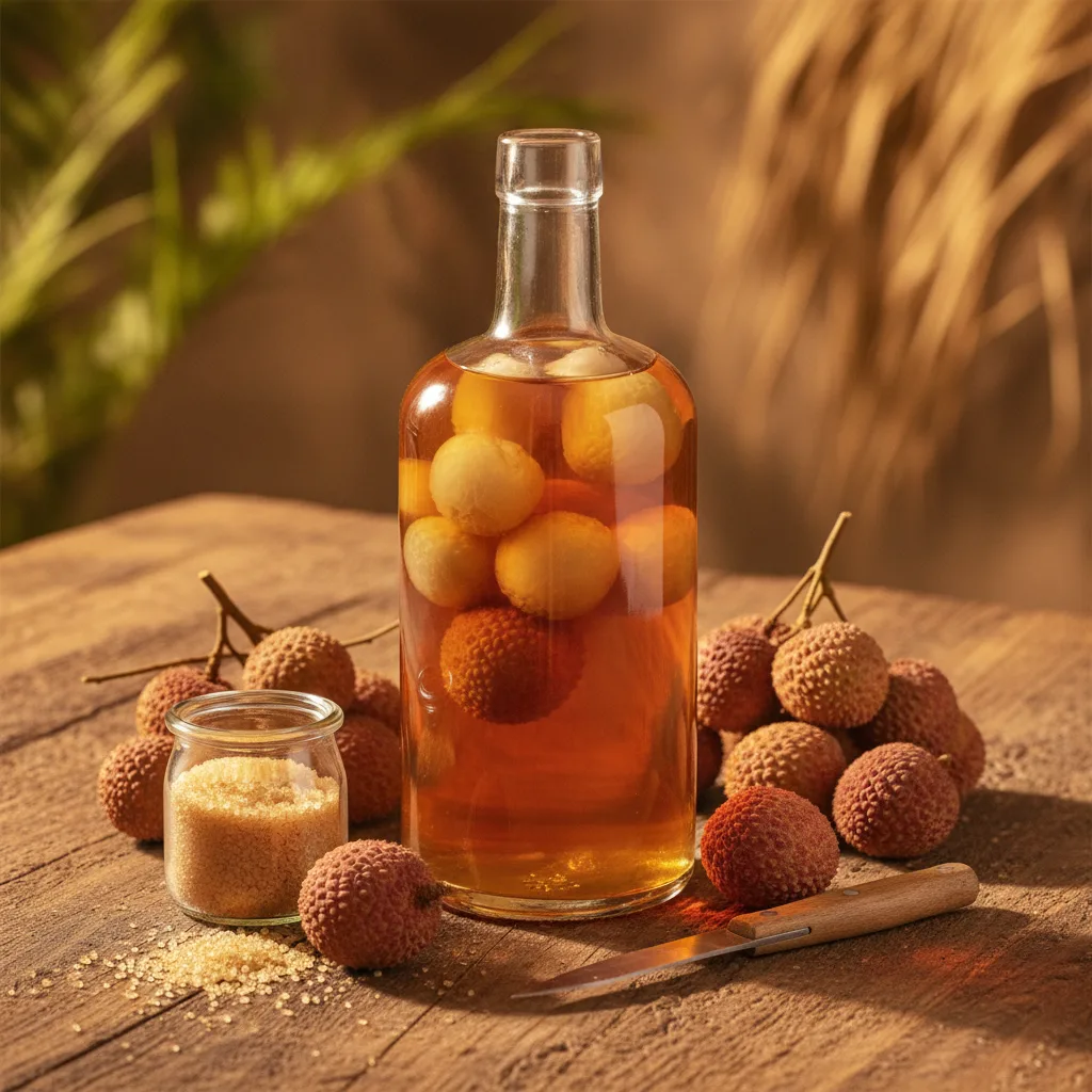 Rhum arrangé litchi, la recette et le temps de macération - rhum arrange litchi