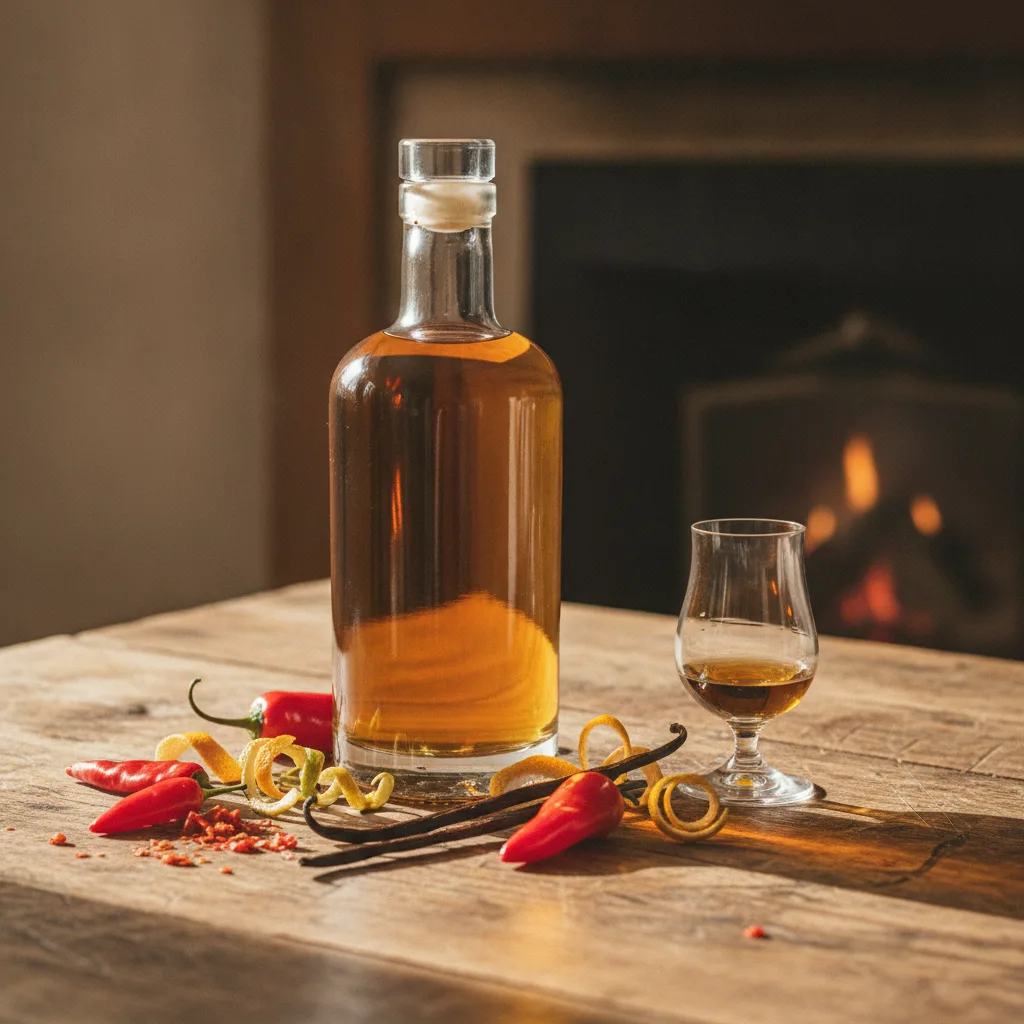 Rhum arrangé piment d'Espelette, dosage et macération - rhum arrange piment espelette